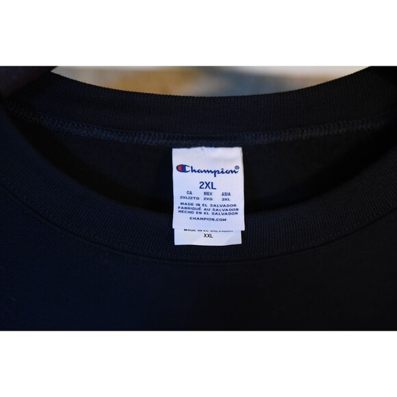 Georgetown University Hoyas Navy Blue Crew Sweatshirt by Champion Mens 2XL XXL - Picture 2 of 5